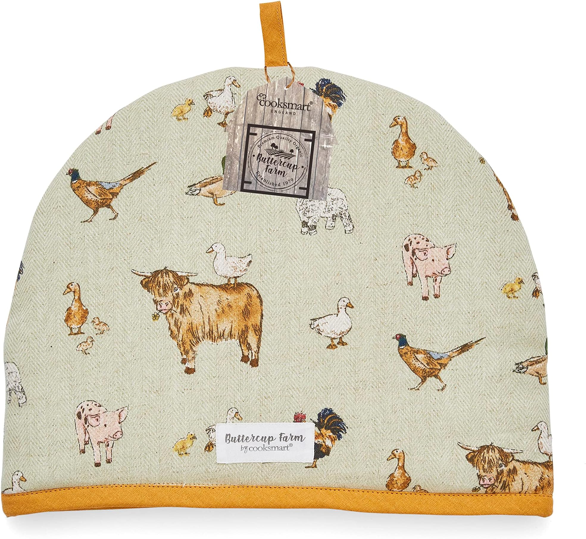 British Designed Tea Cosy | Teapot Warmer Suitable For Small, Medium or Large Teapots | Designed by British Designers in the UK - Buttercup Farm