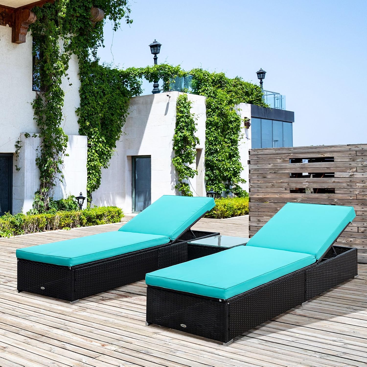 Pool Side Lounger Chair Set of 2