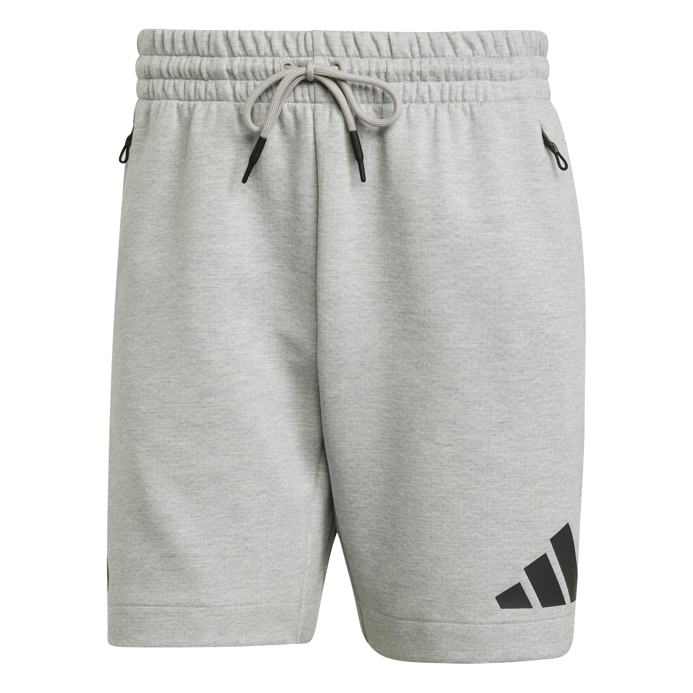 adidas Pantalones Cortos Z.N.E. para Hombre, Color Gris Medio Jaspeado, Mediano