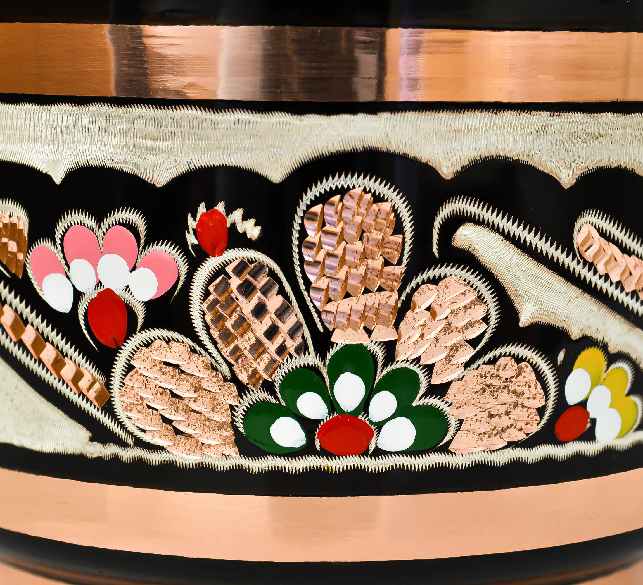 Amazon | 銅製シュガーボウル 蓋と金属製のスプーン付き 銅塩