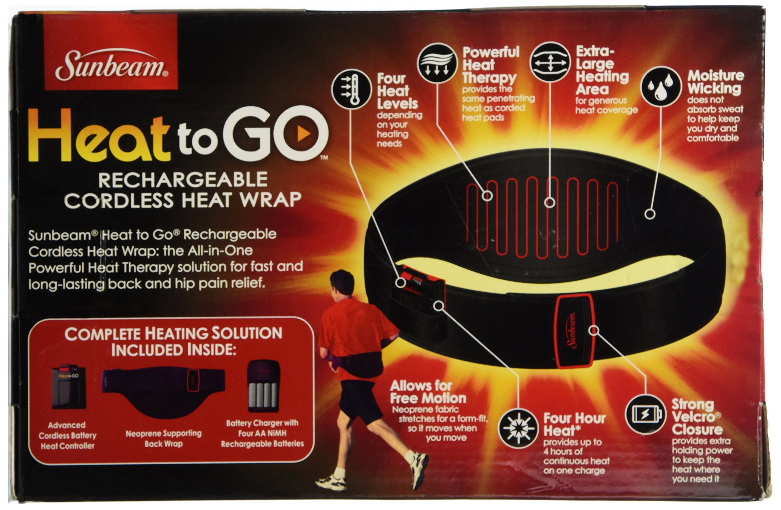 Sunbeam Heat to Go Rechargeable Cordless Heat Back Wrap Buy Online in