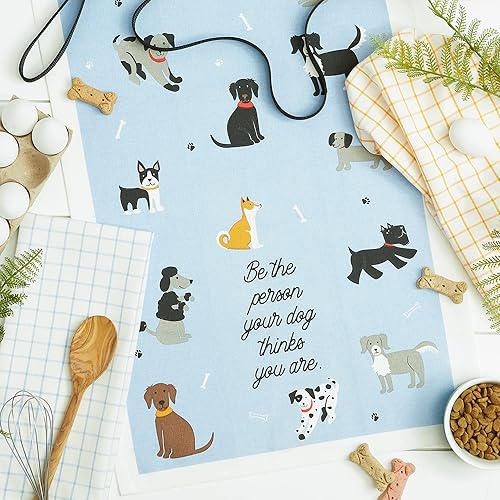 Miniatura 5 de DII Everyday Pets Kitchen Collection - Juego de toallas absorbentes de cocina, 18 x 28 pulgadas, perro persona, 3 unidades
