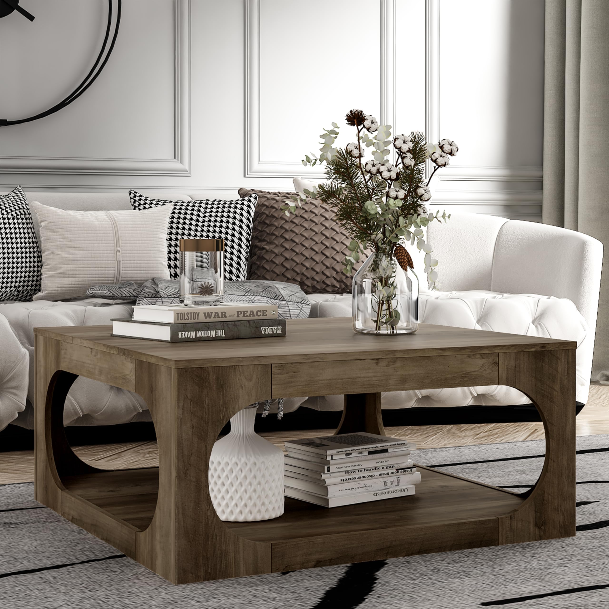 Amazon.com: Galano Doyle Coffee Table, Modern Top