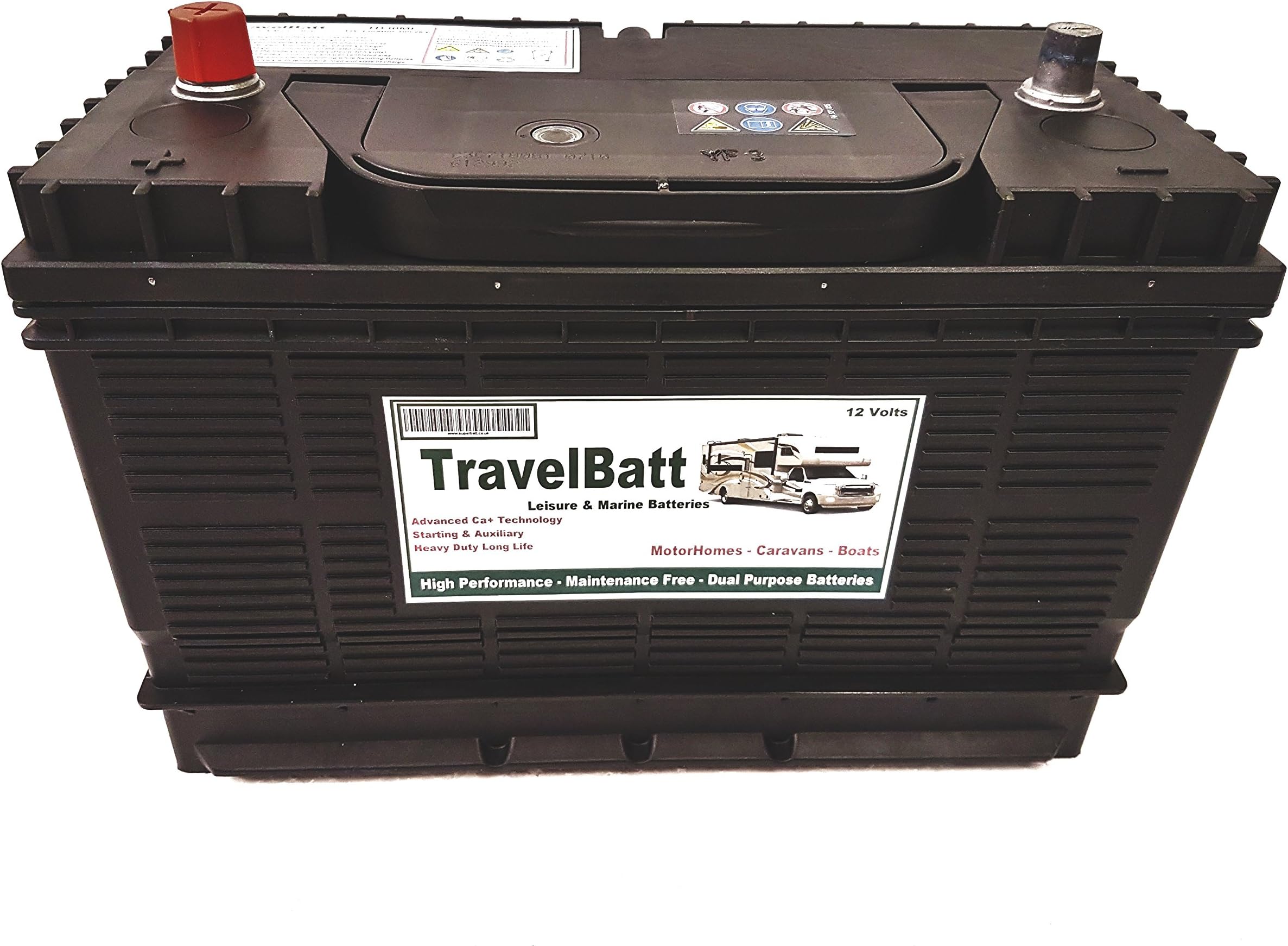 TravelBatt12V 120AH (110AH) TB30MF Heavy Duty Ultra Deep Cycle Leisure Marine Battery Motorhome Caravan