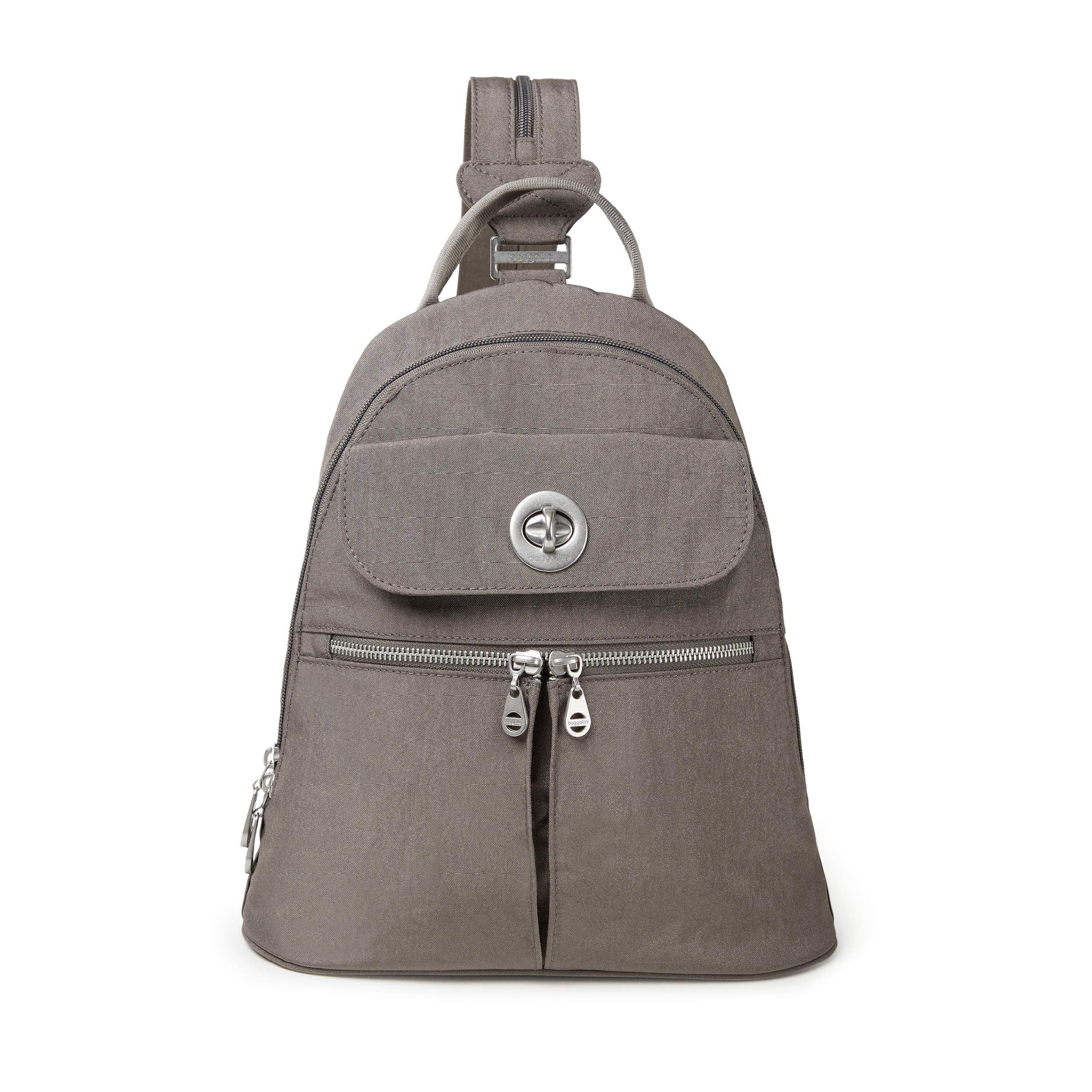 BaggalliniNaples Convertible Backpack - Travel Sling Crossbody - 12" Nylon Handbag w/RFID & Padded Tablet Sleeve