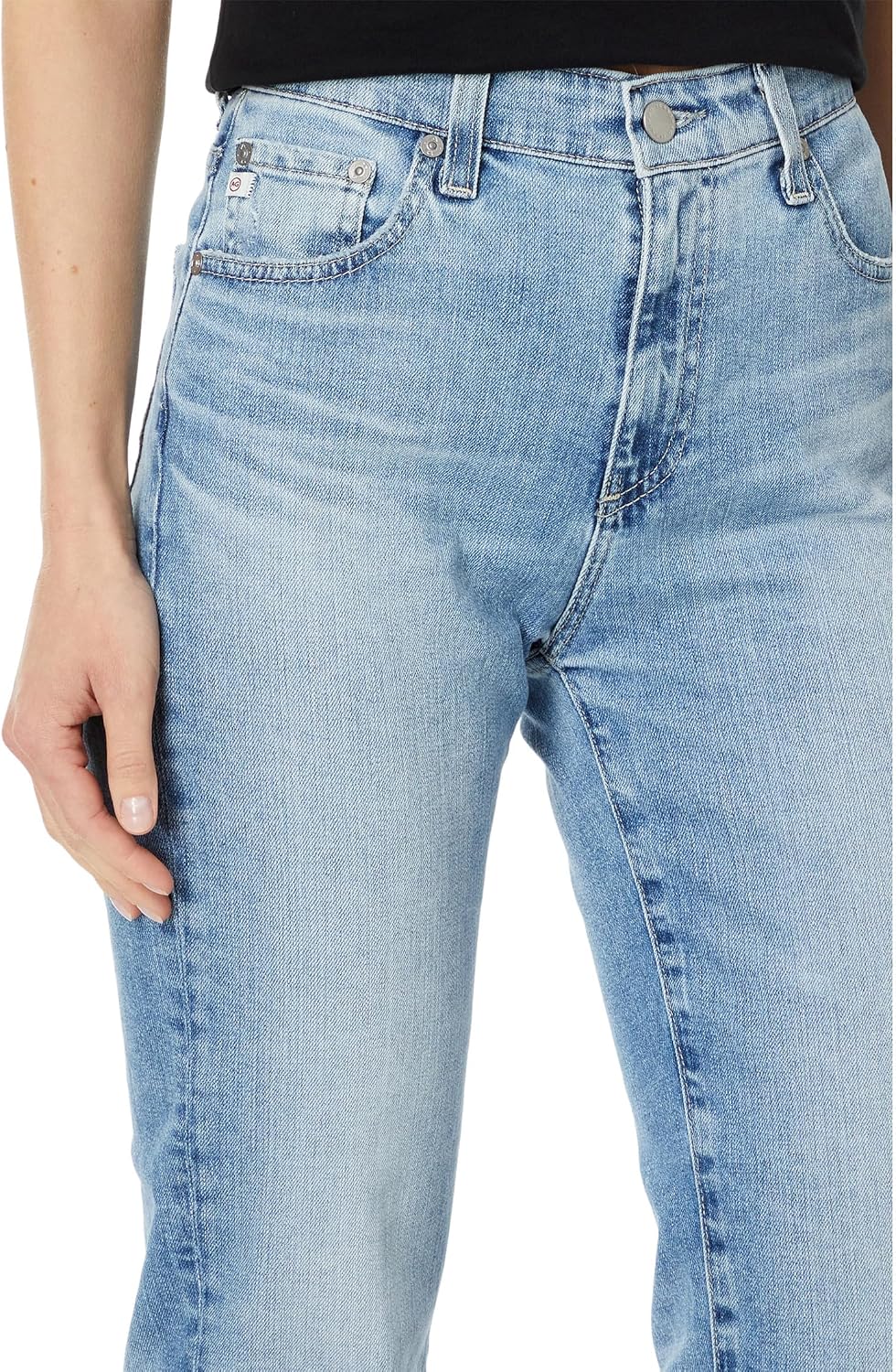 AG Adriano Goldschmied Womens Saige High Rise Straight Crop Jean