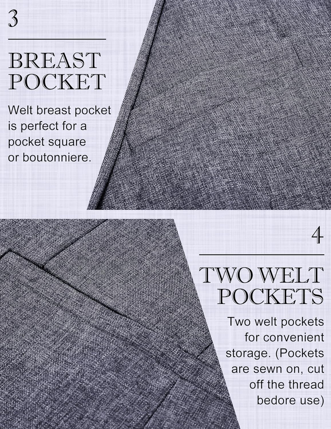 COOFANDY Men's Blazer Casual Two Buttons Sport Coats Lightweight Suit Jacket - Image 5