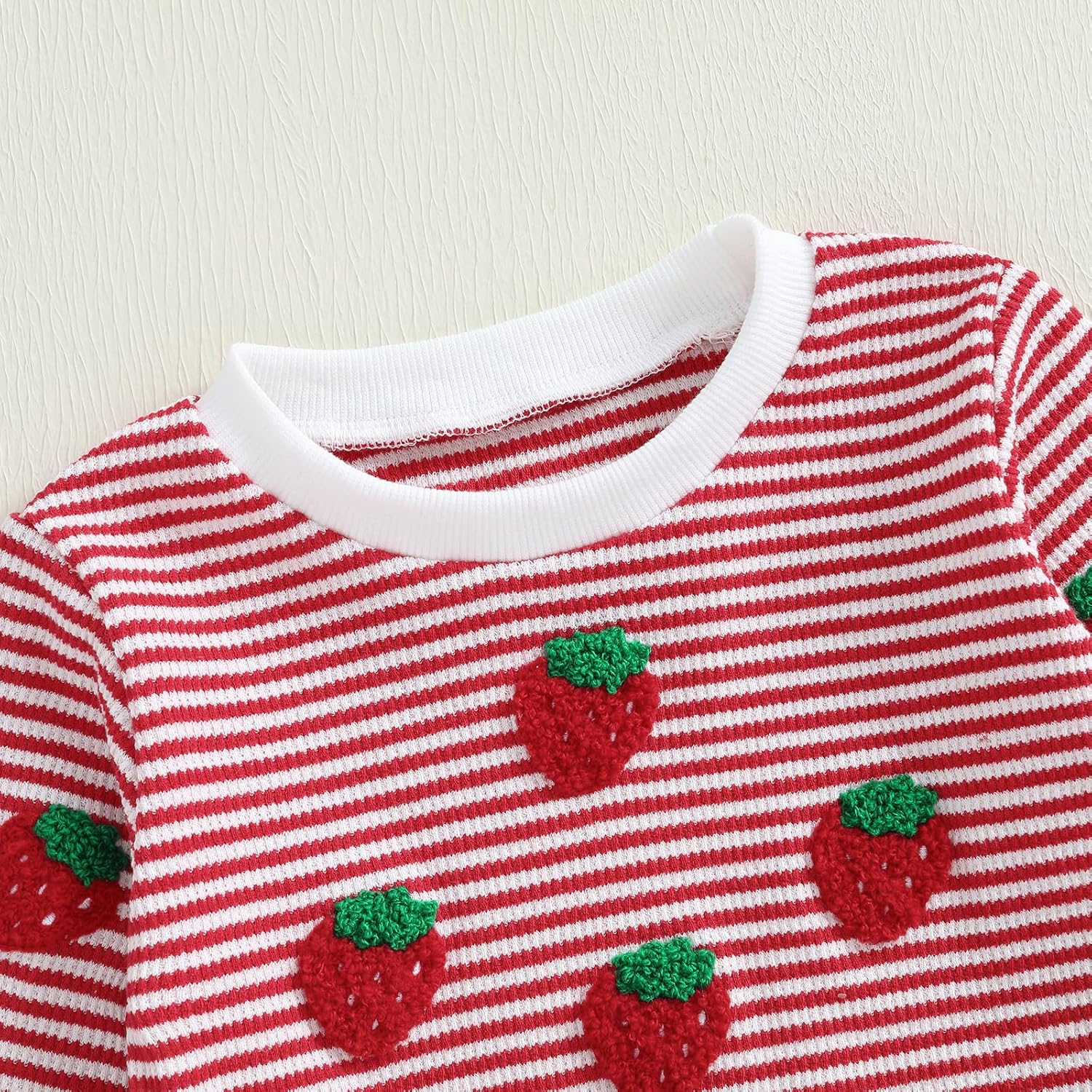 Toddler Baby Girl Fall Winter Clothes Long Sleeve Strawberry Sweatshirt With Jogger Pants Sweatsuit Cute 2Pcs Outfit - Image 4