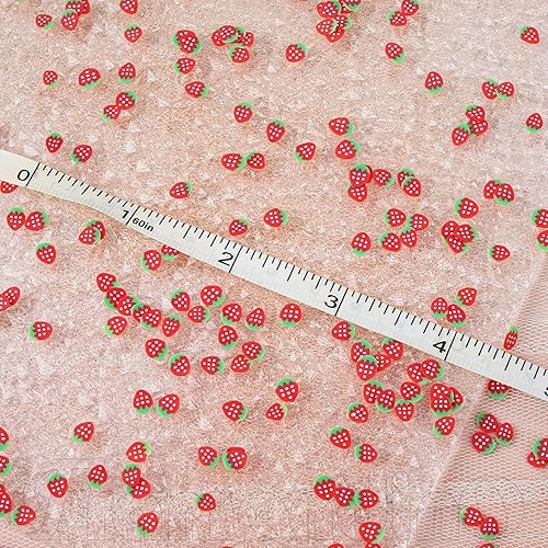 Miniatura 10 de Framendino, Decoración de uñas de 3.53 oz (100 g), rodajas de limón amarillo, lindas calcomanías de limo de frutas en 3D, dijes de polímero de