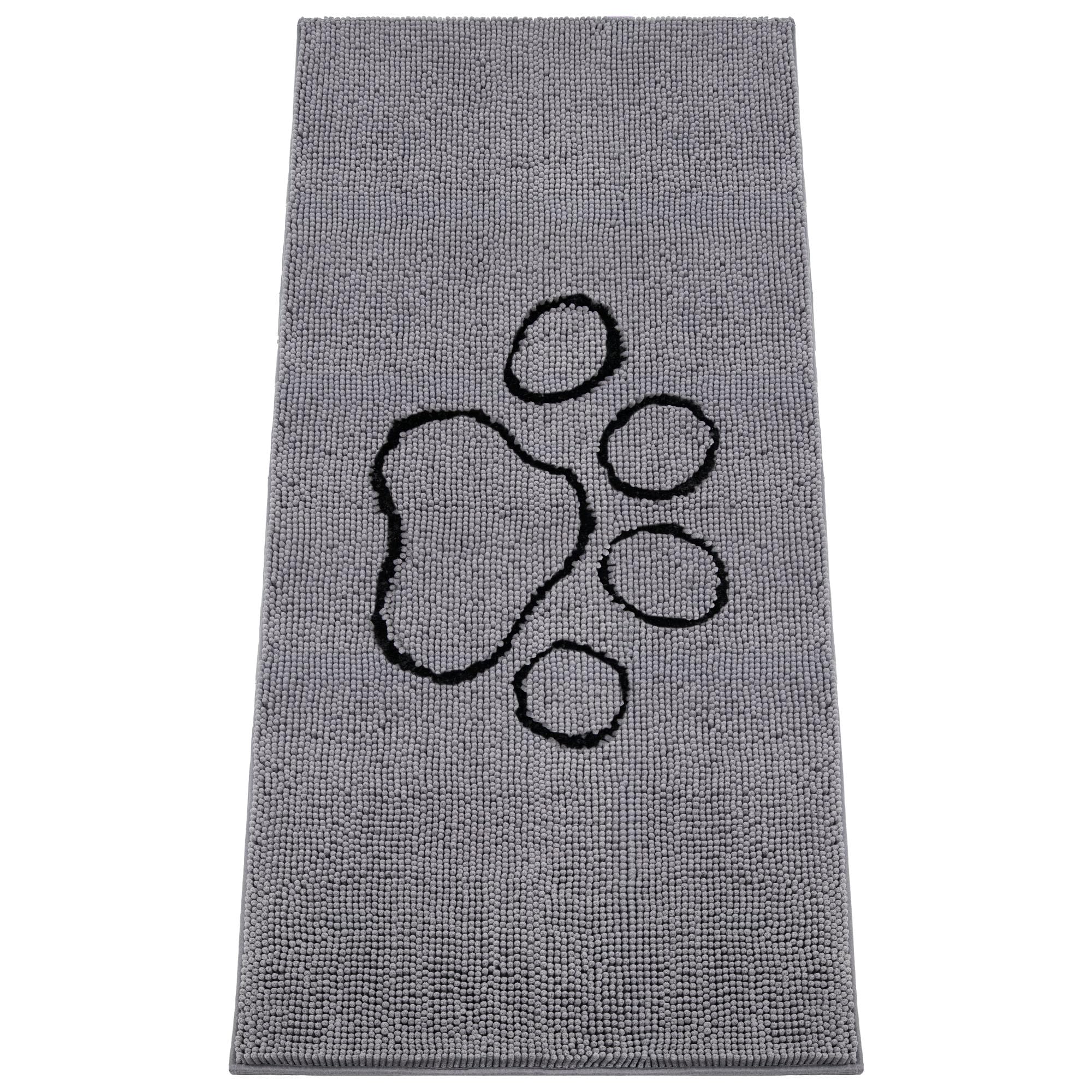 Absorbent Dog Door Mat for Muddy Paws, 6' x 3' Non Slip Chenille Mat
