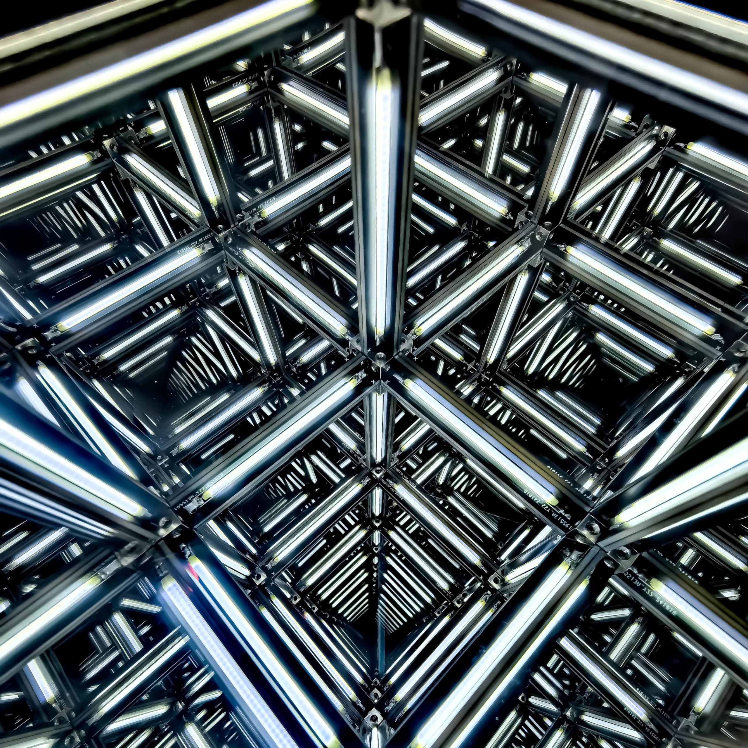 Infinity Hyper Cube Luce LED con Interruttore di Controllo a Un Tocco, Effetto Luce Senza Fine, Design Minimalista, a Batteria, Luce Notturna a Lunga Durata