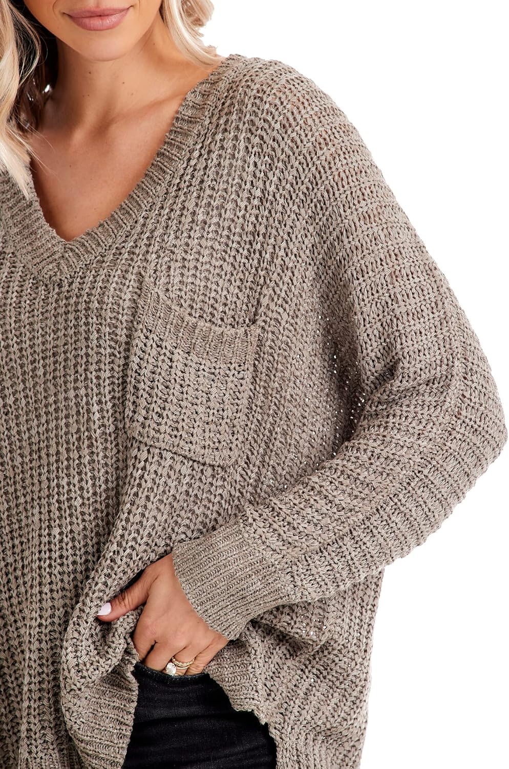 Mud Pie Womens Mud Pie Women's Oscar V-Neck Sweater - Image 4