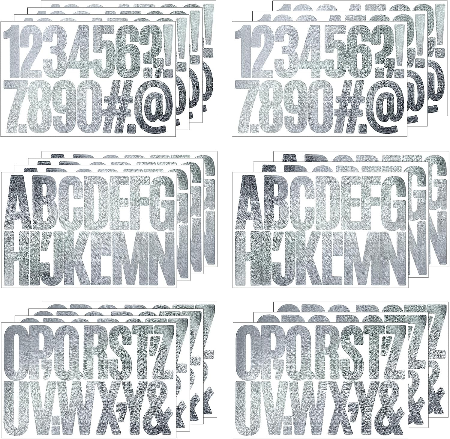 Amazon.com: Oqqlin 21 Sheets 3 Inch Letter Number Stickers,350 Pcs ...