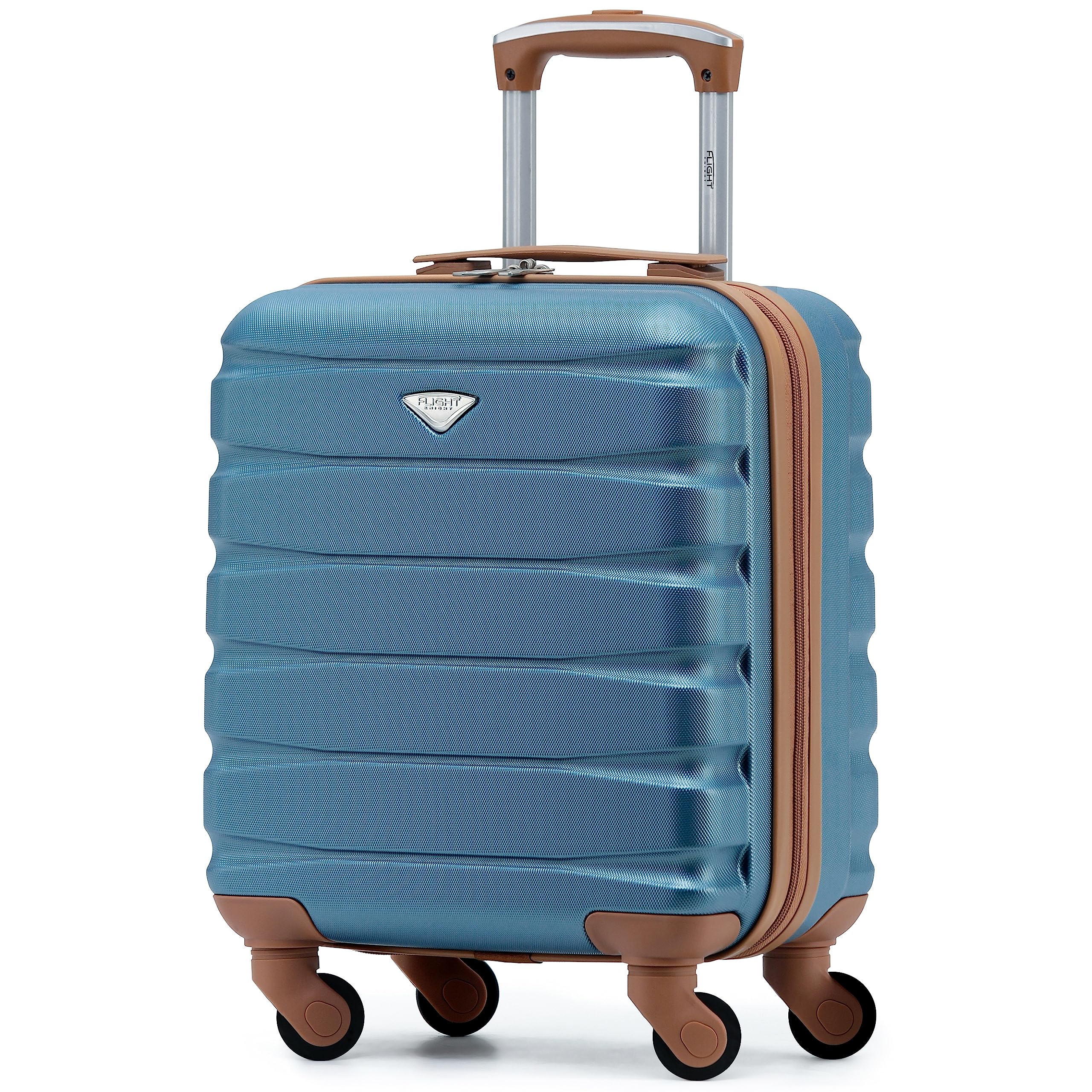 Flight Knight 56x45x25 EasyJet Cabin Bag, Jet2, British Airways Suitcase - Lightweight Small Durable 4-Wheel Cabin Case, Maximum Carry-On Size, ABS Hard Shell, 10kg Hand Luggage Bag- 56 x 45 x 25 — view 130