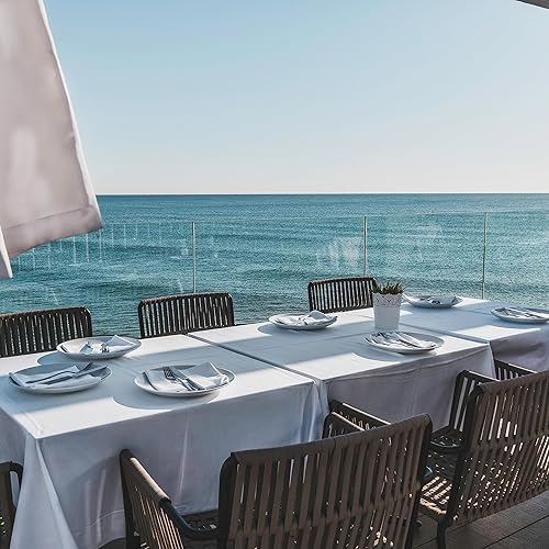 Miniatura 3 de Mantel rectangular de 60 x 80 pulgadas para mesa de 4 pies, impermeable y resistente a las arrugas, mantel de tela lavable para comedor, fiesta y