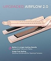 Vista 6 de TYMO Airflow 2.0 Plancha Rizadora Alisadora de Cabello - Alisadora y Rizadora de Cabello 2 en 1, Varita Rizadora de 1.25 Pulgadas para Cabello Largo