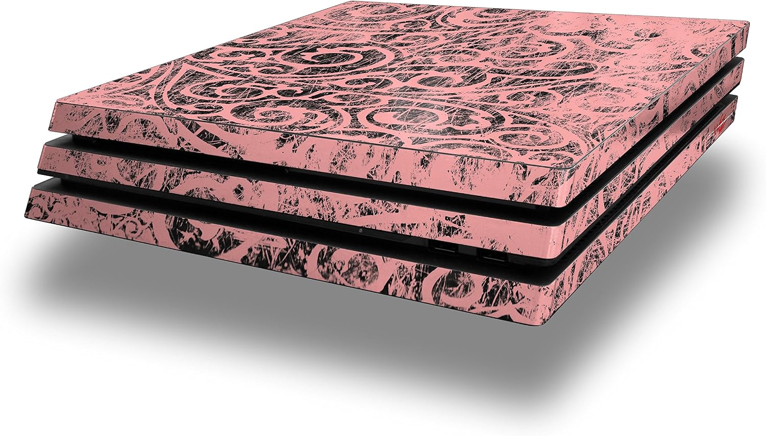Vinyl Decal Skin Wrap Compatible with Sony PlayStation 4 Pro Console Folder Doodles Pink