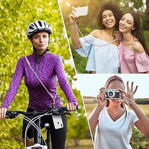 Vista 42 de Cordón universal para teléfono con correa para la muñeca, cordón ajustable para teléfono celular, correa para el cuello y correa para la muñeca