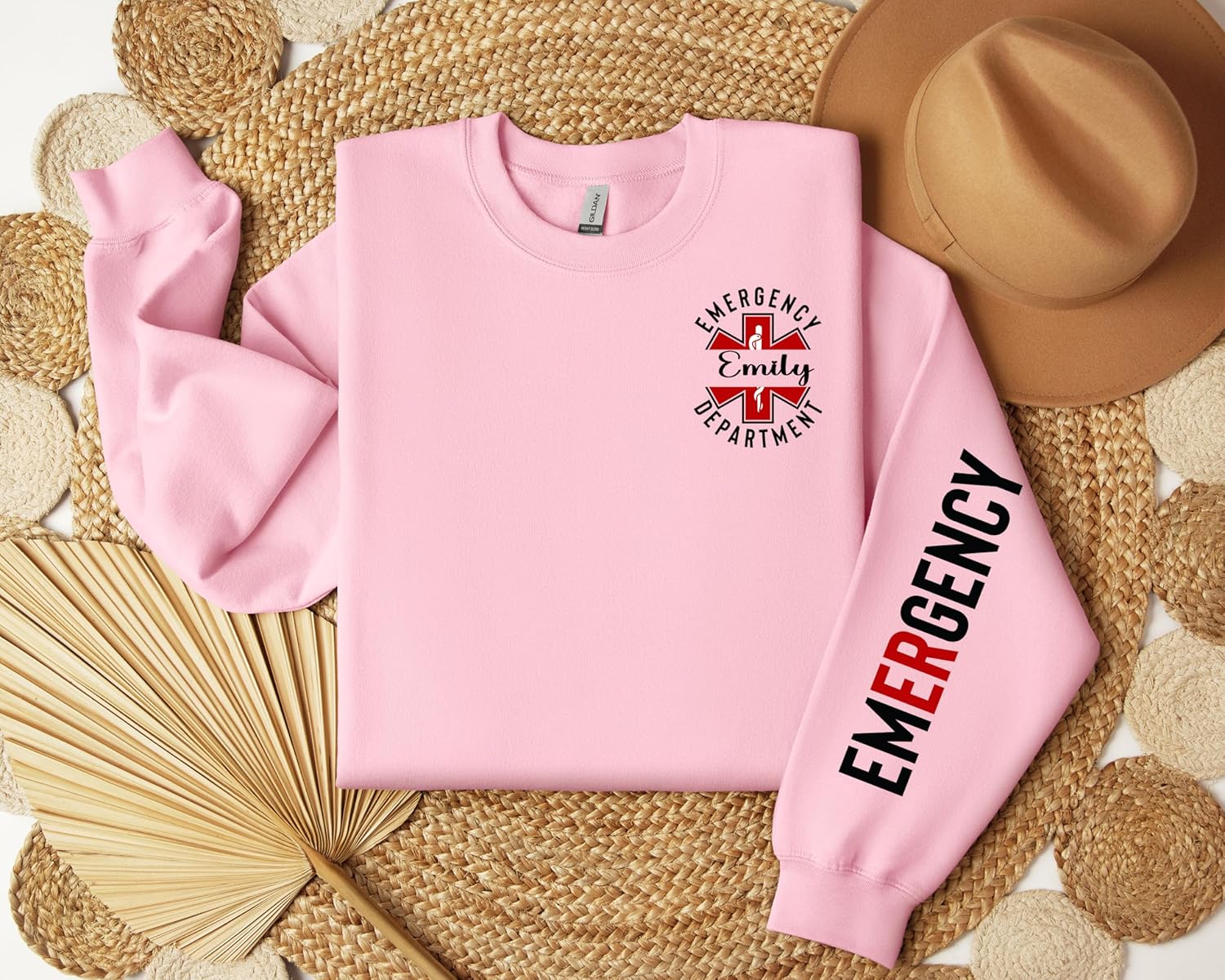 Custom ER Sweatshirt, Emergency Department Shirt, ER Sweater, Personalized ED Nurse Sweater, Emergency Room Tech Gift, Er Nurse Valentine's Day