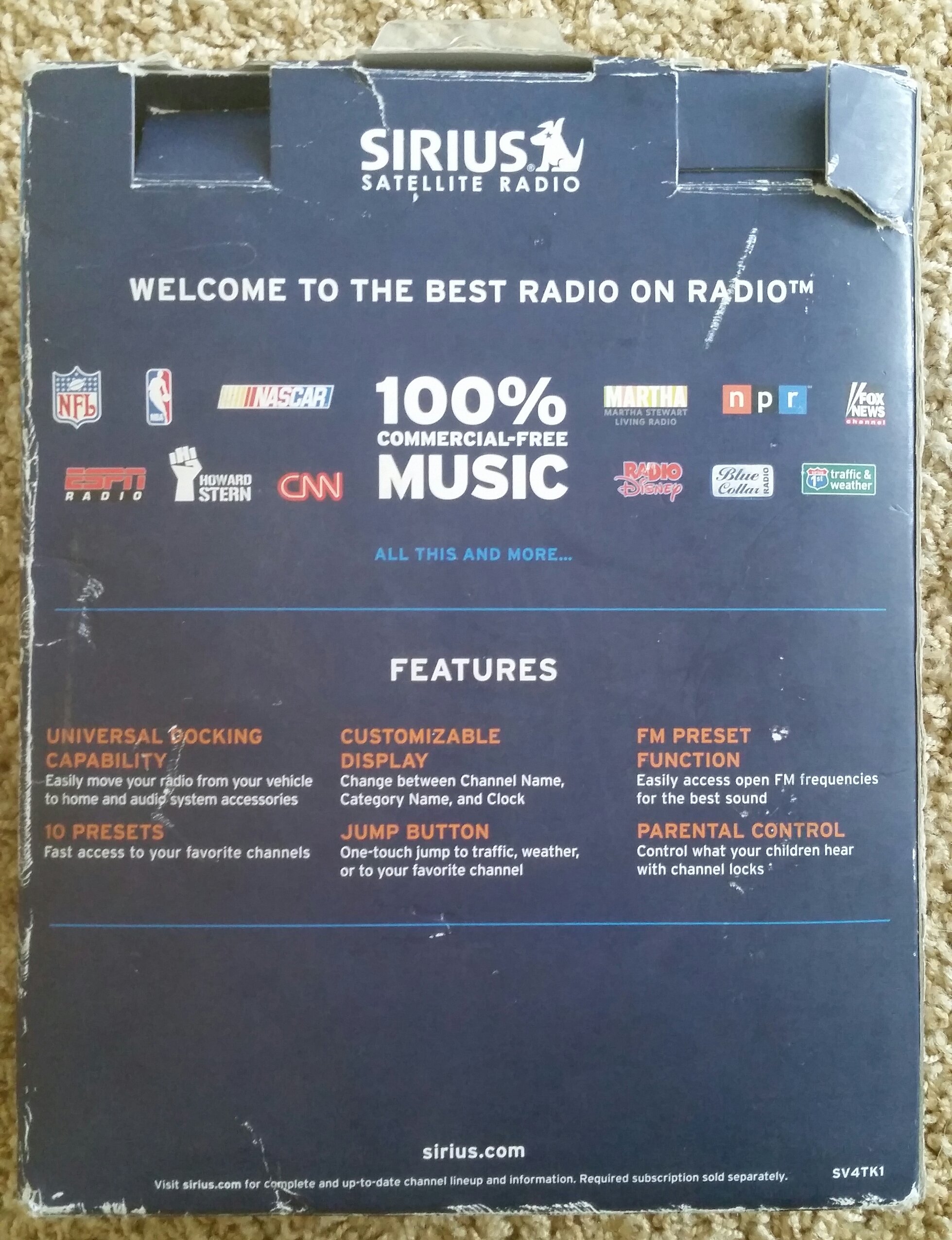 SIRIUS Stratus 4 Plug-and-Play Satellite Radio Receiver with Vehicle Kit