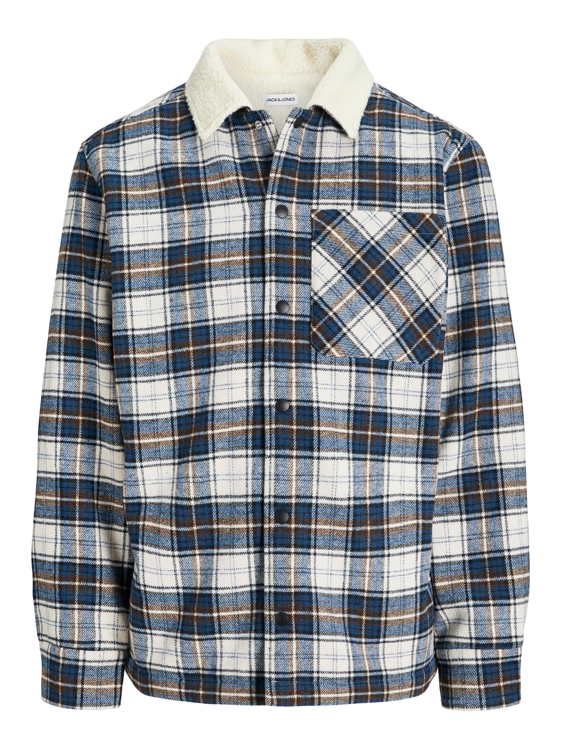 Jack & Jones Herren Jack & Jones Male Hemd Relaxed Fit Hemd Jjzac Teddy Overshirt Ls (1er Pack)
