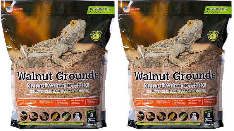 Substrato para Terrário de Casca de Noz Triturada Natural Pack Galapagos 2 Pacotes de 7,57 L