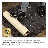 Vista 7 de Película protectora de alfombra de 24 pulgadas x 200 pies, 3 mil (400 pies cuadrados) - Protección de alfombras autoadhesiva hecha en Estados Unidos