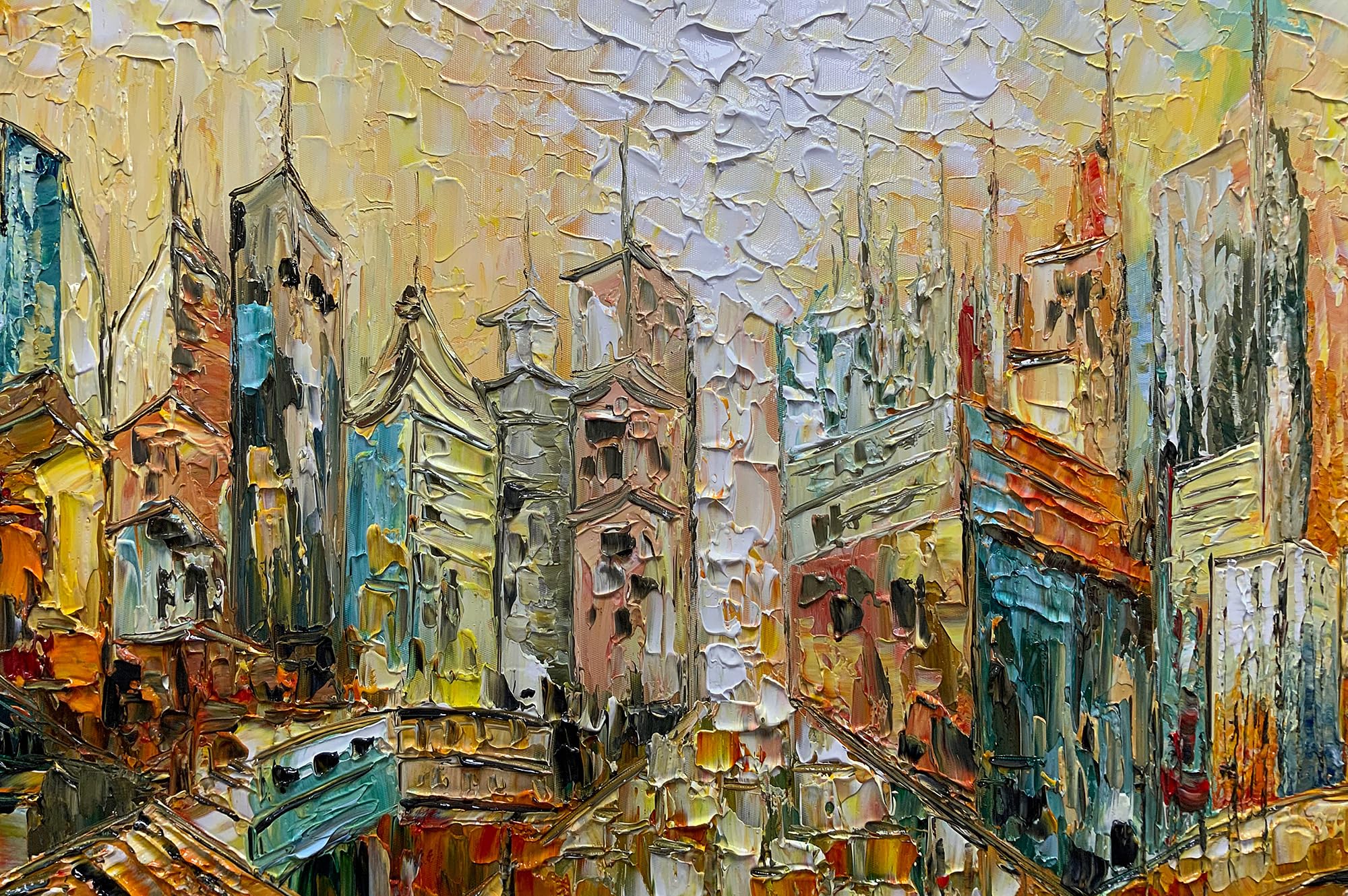 絵、風景画 Amazon.co.jp: ART8YUQI 絵画 - 24x48インチ テクスチャカラー