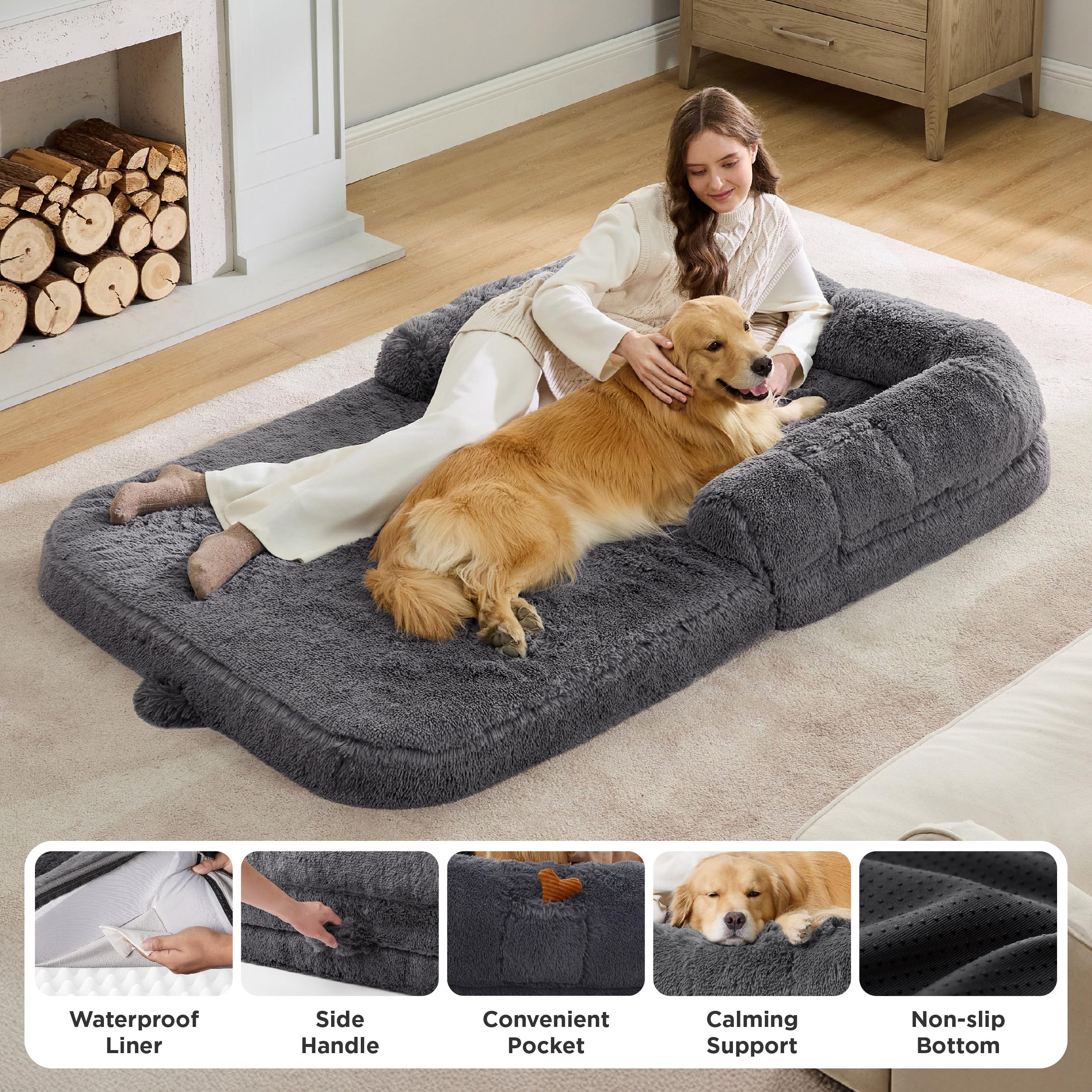 kudde hundebett erfahrungen Orthopädisches Hundebett KUDDE mit veganem Wildlederbezug main image 0