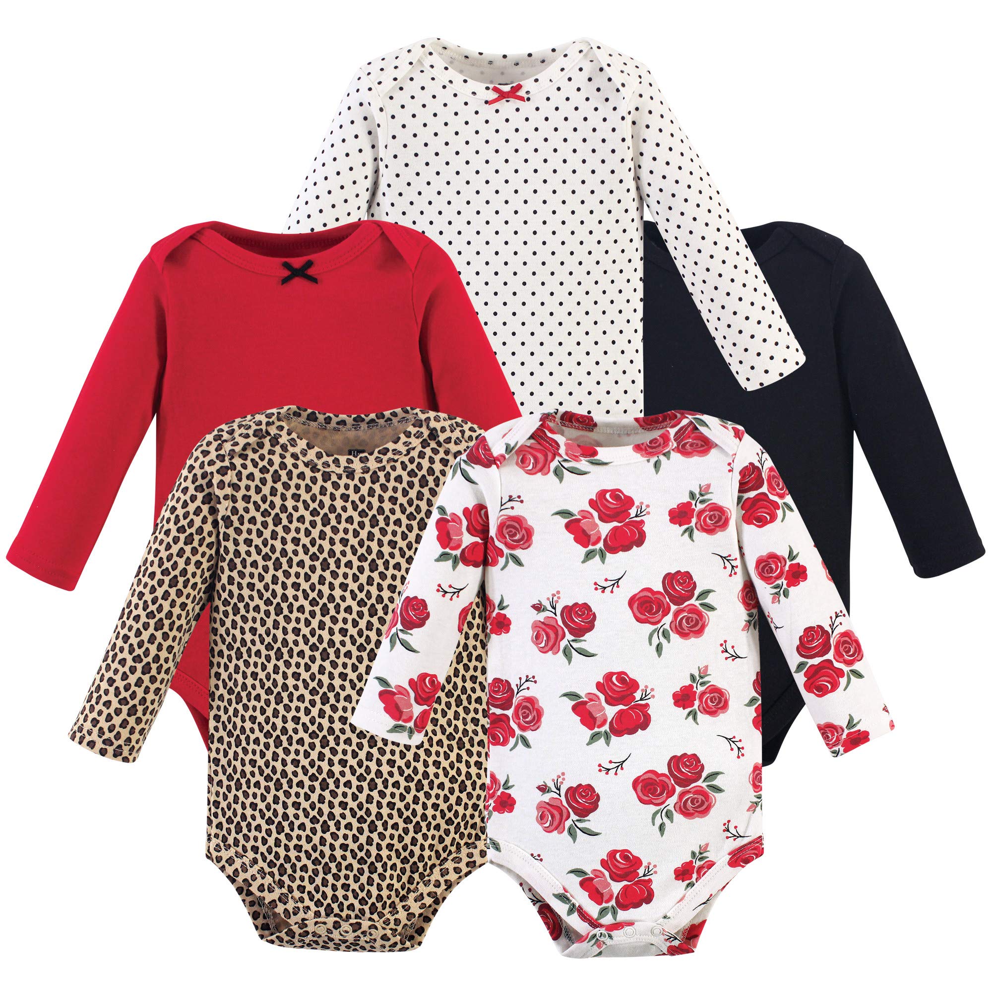 Hudson baby Zestaw koszulek dla niemowląt/dzieci uniseks niemowlę Cotton Long-Sleeve Bodysuits