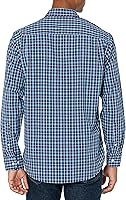 Vista 3 de Tienda Essentials Mens Regular-Fit Long-Sleeve Casual Poplin Shirt