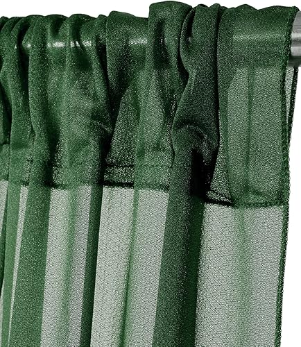 Miniatura 7 de MDS - 2 paneles de gasa de 5 x 10 pies para fotos, cortinas de gasa transparente y sin arrugas, fondo de fotografía para boda, arco, ceremonia,