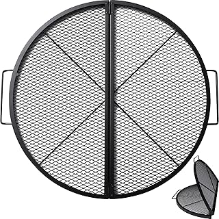 36 Inch X-Marks Fire Pit Grate, Folding Campfire Grill Grate