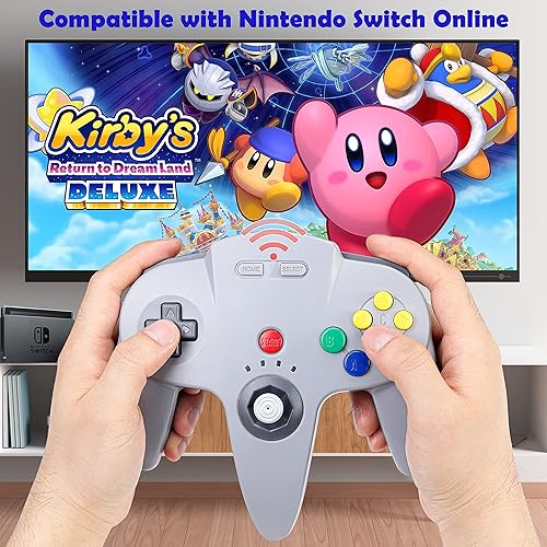 Miniatura 5 de 2.4 GHz Wireless N64 Switch Online Controller, USB Receiver & N64 Receiver, Compatible with Windows PC Laptop iOS Mac Raspberry Pi, N64 Switch