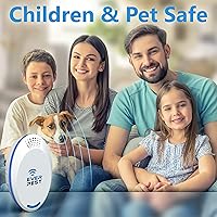 Vista 6 de Ultrasonic Pest Repeller (2-Pack) Plug in Flea Rat Roach Mosquito Cockroaches Rodent Spider Scorpion Fruit Fly Insect Indoor Plug Repellent