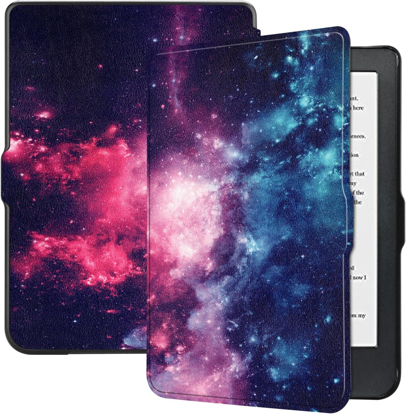 Kobo Clara HD Case - Ratesell Premium Folio Smart-Shell Stand Slim Lightweight Case Cover with Auto Sleep/Wake for Kobo Clara HD Tablet Outer Space