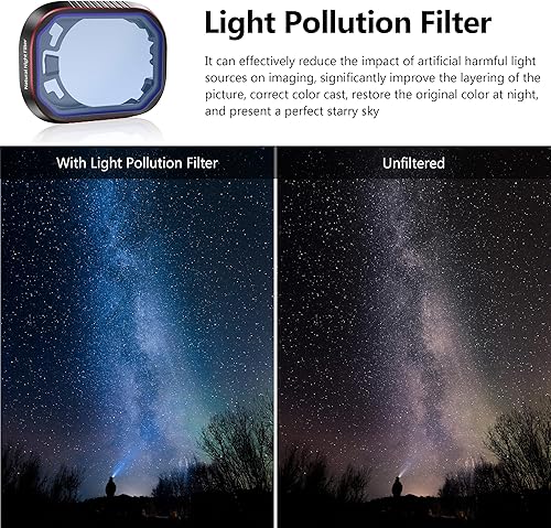 Miniatura 3 de STARTRC Filtro nocturno natural para Mini 4 Pro, filtro de lente de reducción de contaminación ligera para accesorios DJI Mini 4 Pro