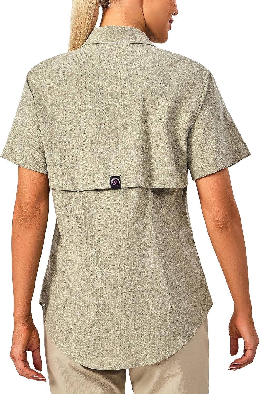 Little Donkey Andy Women's Lightweight UPF 50+ Short Sleeve Shirt, Breathable Fishing Hiking Shirt, Air-Holes Tech - Image 2