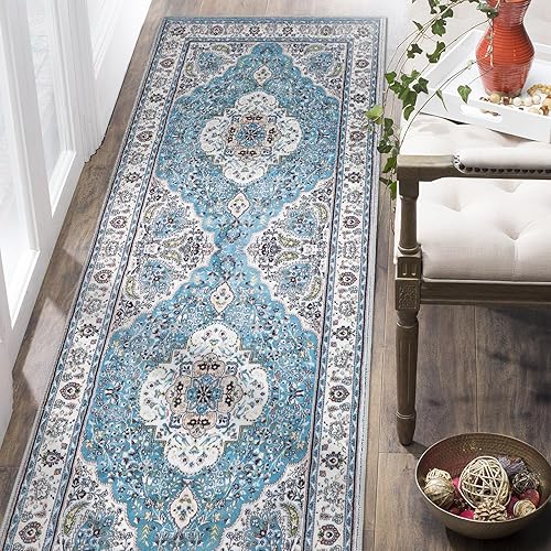 Miniatura 18 de COMSLE Alfombra Runner Bohemia, 2' x 7' Alfombras Lavables para Pasillo de Lana Sintética Pequeña Alfombra de Área de Cocina Alfombra Decorativa