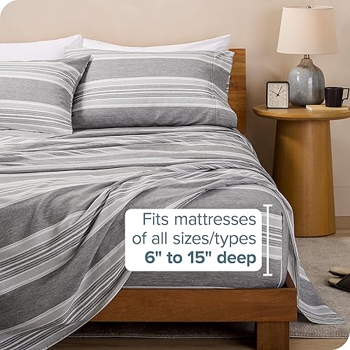 Miniatura 28 de Bare Home Juego de sábanas de tamaño individual XL, tamaño de dormitorio universitario, sábanas de microfibra ultrasuave de 1800 hilos, bolsillos 22