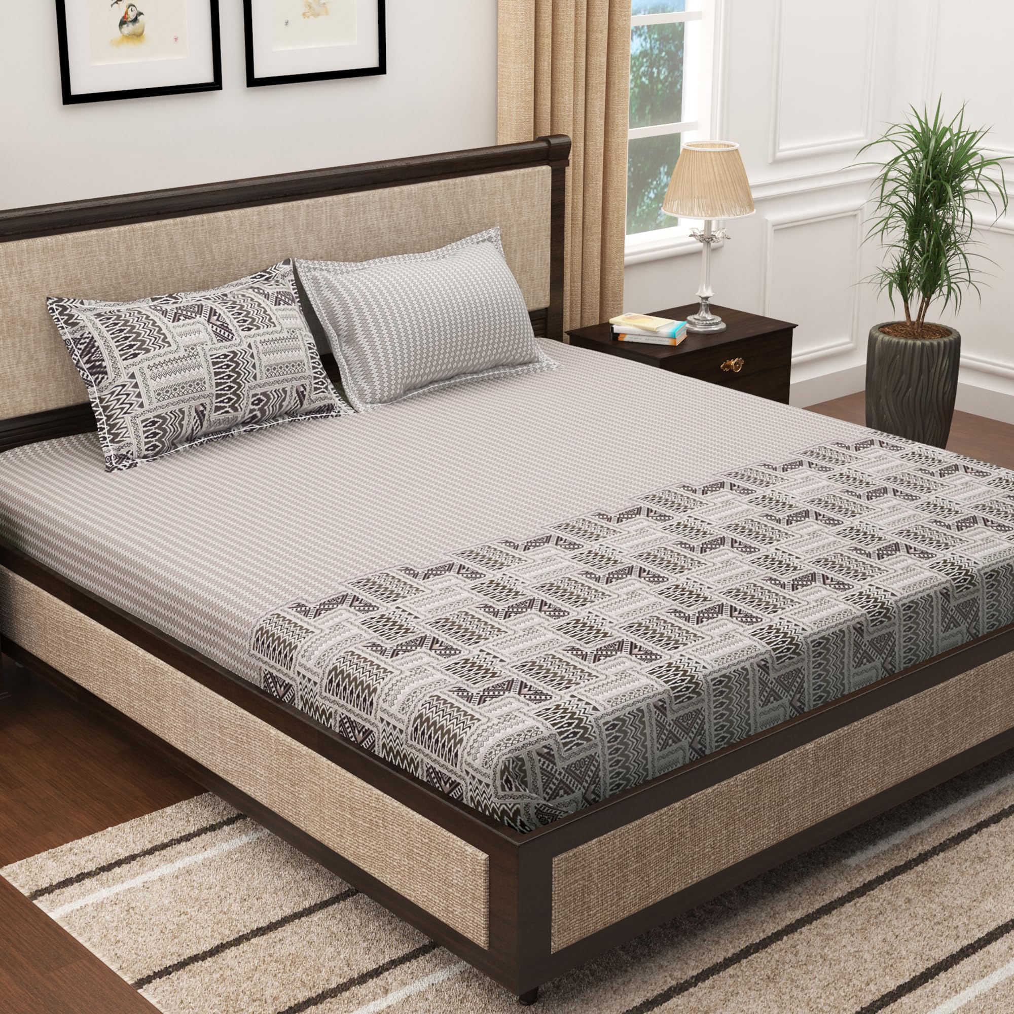 See full amazon price history chart for Story@Home Bedsheet for King Size Bed | 300TC | Brown | Abstract |1 Piece 100% Cotton bedsheets for King Size Bed with 2 Pillow Covers (270 x270cm) Perfect for Home Decor & Gifting | Cotton bedsheet Story@Home Bedsheet for King Size Bed | 300TC | Brown | Abstract |1 Piece 100% Cotton bedsheets for King Size Bed with 2 Pillow Covers (270 x270cm) Perfect for Home Decor & Gifting | Cotton bedsheet (B0C9MQQ6Y7) Amazon Price History, Amazon Price Tracker