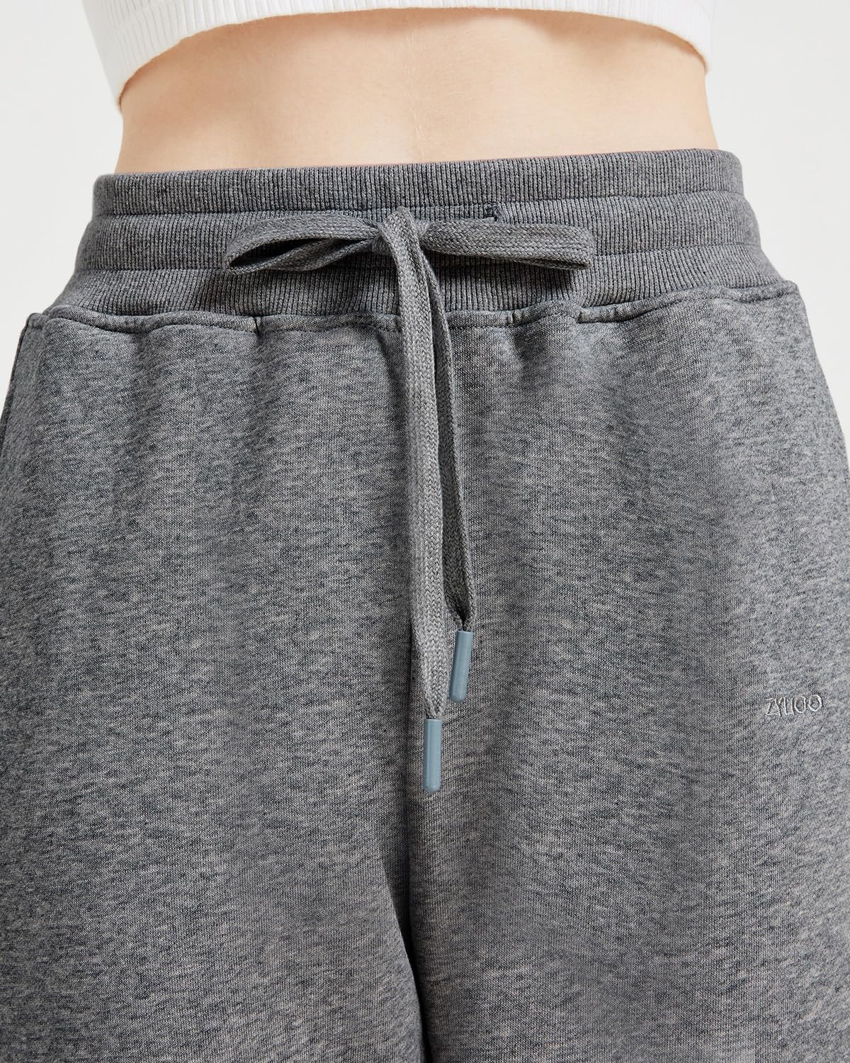 Zylioo Tall Women's Straight Leg Sweatpants 32"/34" Inseam Elastic Waist Casual Pants for Tall with Pockets Open Bottom