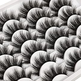 ALICE Eyelashes Fluffy Volume Eye Lashes Pack 20MM Long Fake Eyelashes Soft Faux Mink12 Pairs