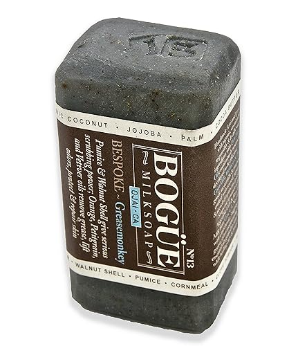 Miniatura 7 de Jabón de leche de cabra hecho a mano - BOGUE No.13 BESPOKE Greasemonkey Mezcla de naranja, Petitgrain, Vetiver elimina la grasa, protege y repara la