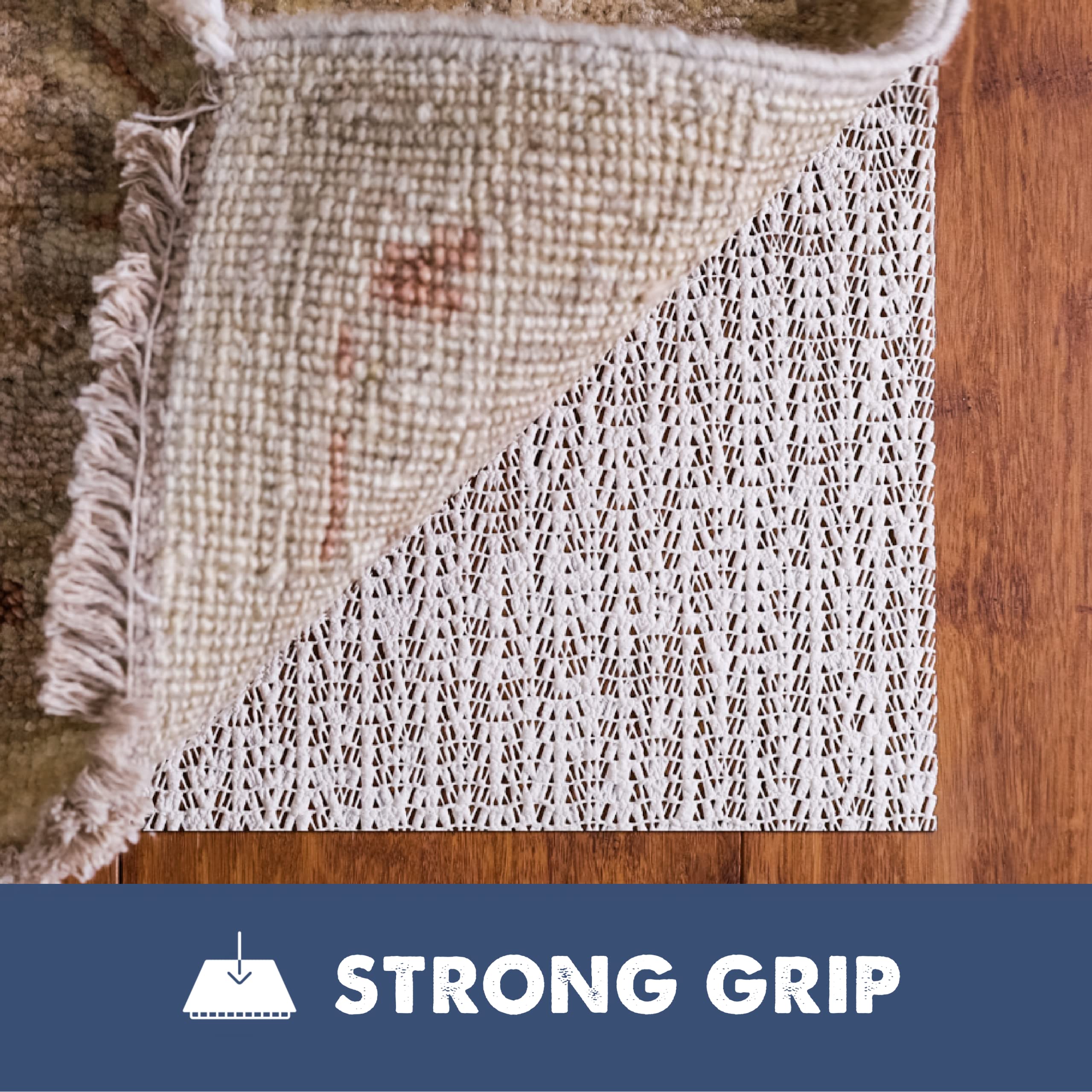 Slip-Stop Fabriqué aux États-Unis | Tapis antidérapant de qualité supérieure pour sols en bois dur et toutes surfaces dures. Offre une protection pour les tapis