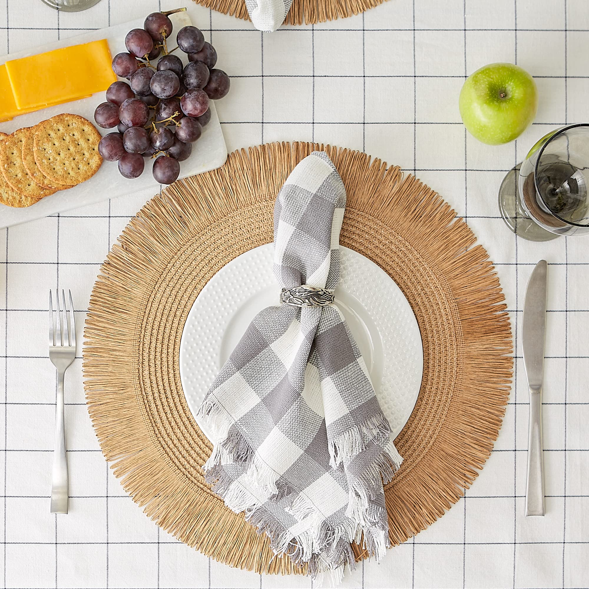 Nappe Textile TENTATION UNIE Ronde Blanc - Nappes & Serviettes Pas Cher