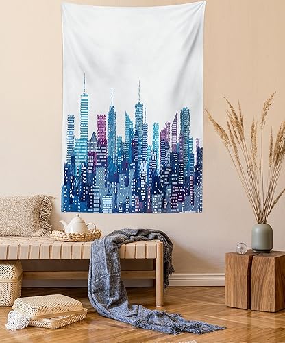 Miniatura 17 de Lunarable Tapiz de rapero, astronauta con un boombox retro para escuchar música en el espacio, impresión de audio de tira cómica, decoración de tela