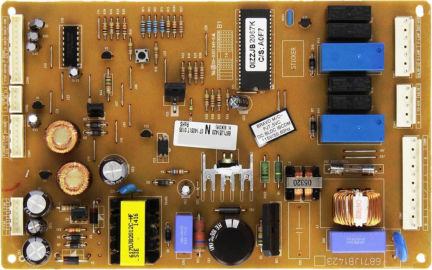 LG 6871JB1423N Genuine OEM Electronic Control Board for LG Refrigerators