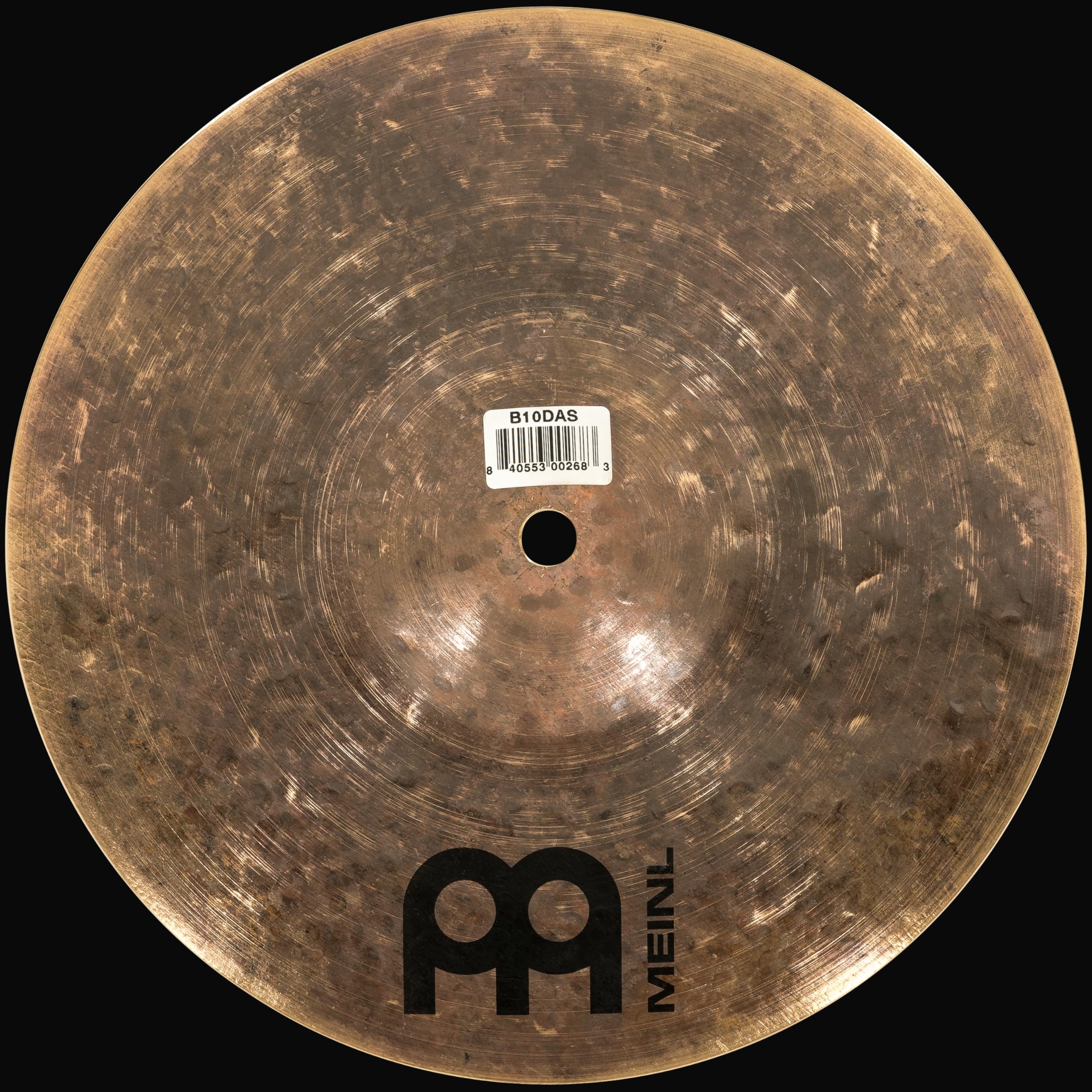 Meinl Cymbals Byzance Dark Splash 10 Zoll (Video) Schlagzeug Becken (25,40cm) B20 Bronze, Dunkles Finish (B10DAS)