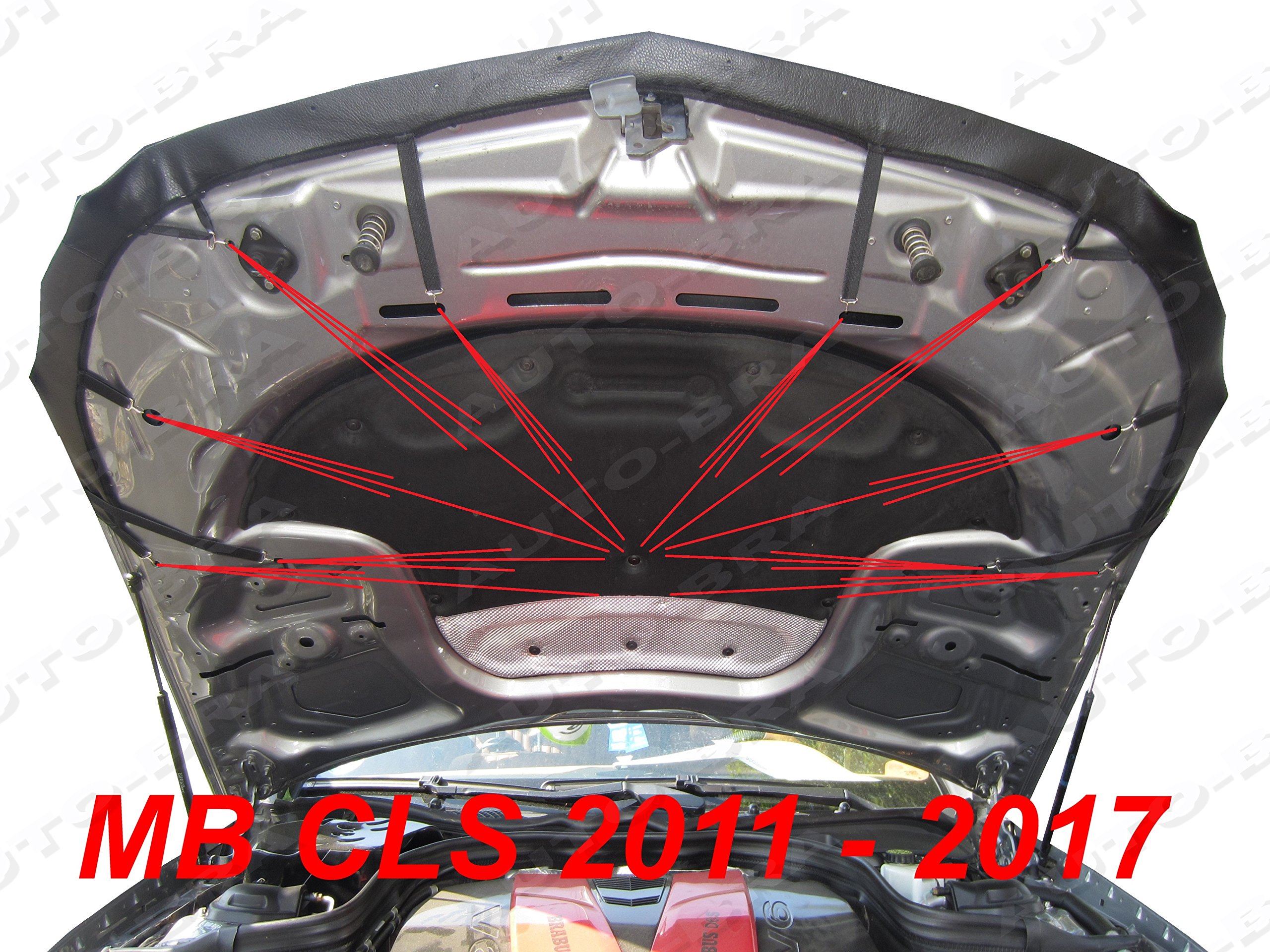 AB3-00009 Auto Bra kompatibel mit MB CLS W218 Bj. 2011-2017 Haubenbra Steinschlagschutz Tuning Bonnet Bra